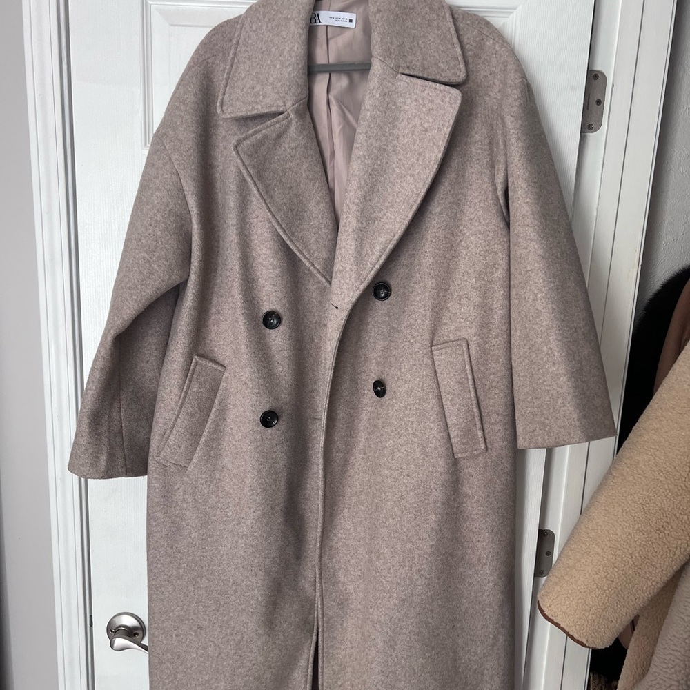Zara wool blend coat